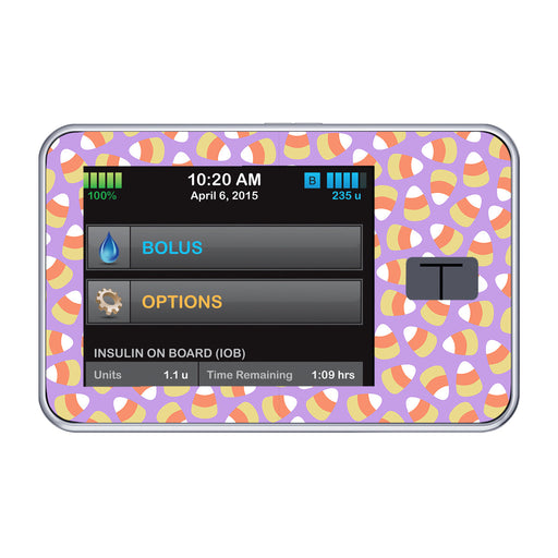 Peelz Candy Corn Tandem t:slim X2 - Pump Peelz Peelz/Stickers Black