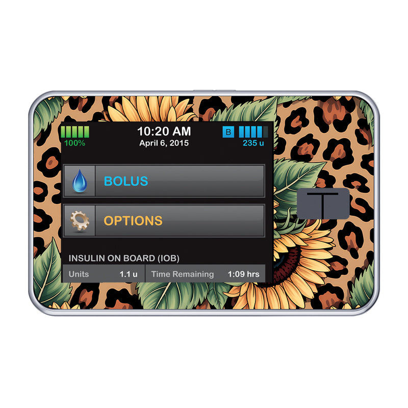 Peelz Wild Sunflower Tandem t:slim X2 - Pump Peelz Peelz/Stickers Black