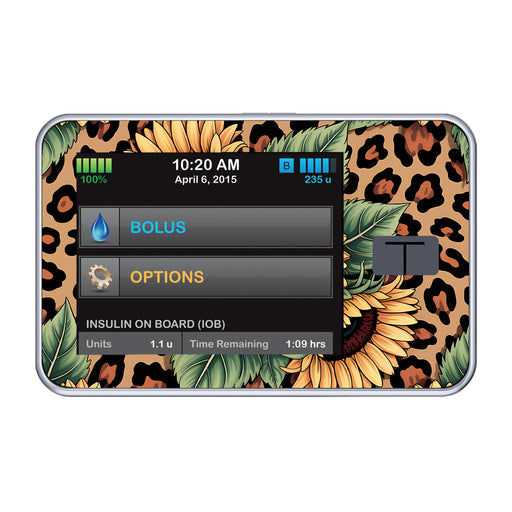 Peelz Wild Sunflower Tandem t:slim X2 - Pump Peelz Peelz/Stickers Black