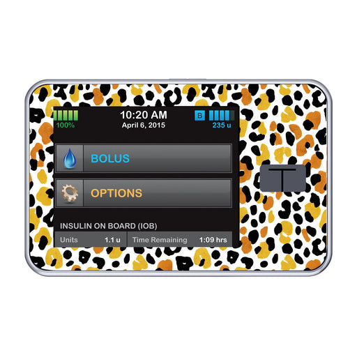 Peelz Golden Leopard Tandem t:slim X2 - Pump Peelz Peelz/Stickers Black