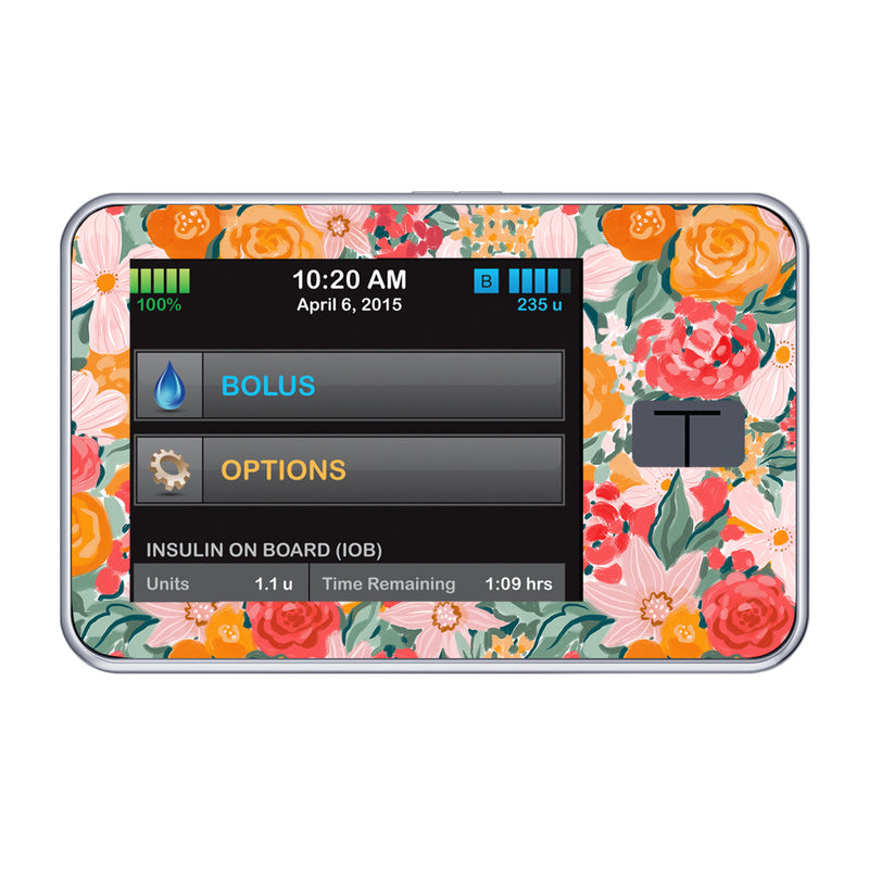 Peelz Blush Blossom for Tandem t:slim Peelz/Stickers Black