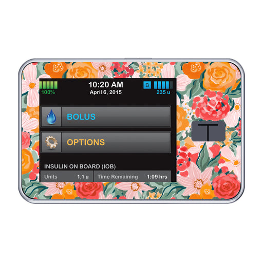 Peelz Blush Blossom for Tandem t:slim Peelz/Stickers Black
