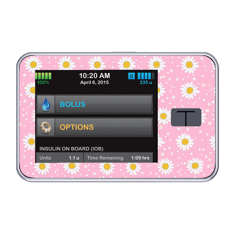 Peelz Spring Daisy Tandem t:slim X2 - Pump Peelz Peelz/Stickers Pink