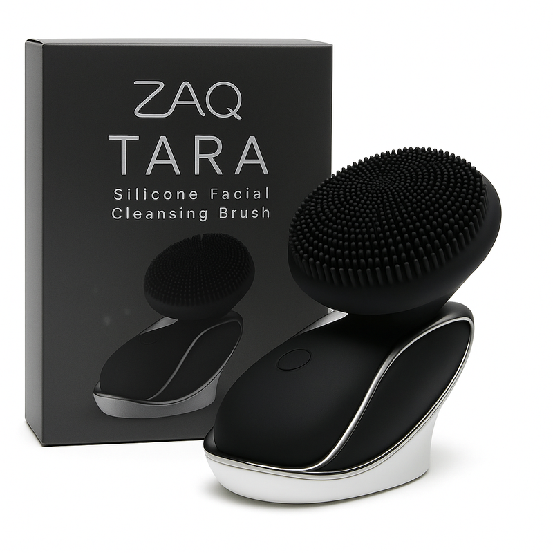 ZAQ Skin & Body Tara Sonic Facial Cleansing Brush Skin Care Dark Slate Gray Black