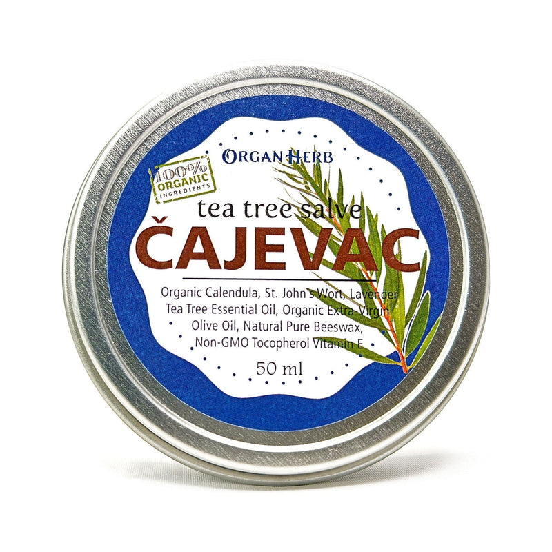 OrganHerb OrganHerb Organic Tea Tree Salve (Čajevac) 2 oz – Natural Relief for Skin Irritations Organic Salves Dark Slate Gray