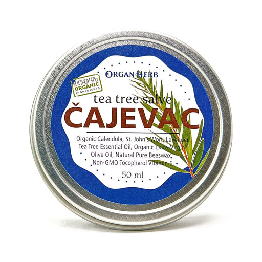 OrganHerb OrganHerb Organic Tea Tree Salve (Čajevac) 2 oz – Natural Relief for Skin Irritations Organic Salves Dark Slate Gray