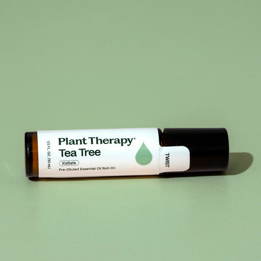 Plant Therapy Tea Tree Essential Oil Pre-Diluted Roll-On Essential Oil Dark Gray 10 mL