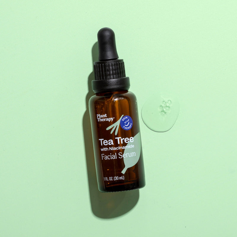 Plant Therapy Tea Tree with Niacinamide Facial Serum Hair & Skin Care Light Gray 1 oz