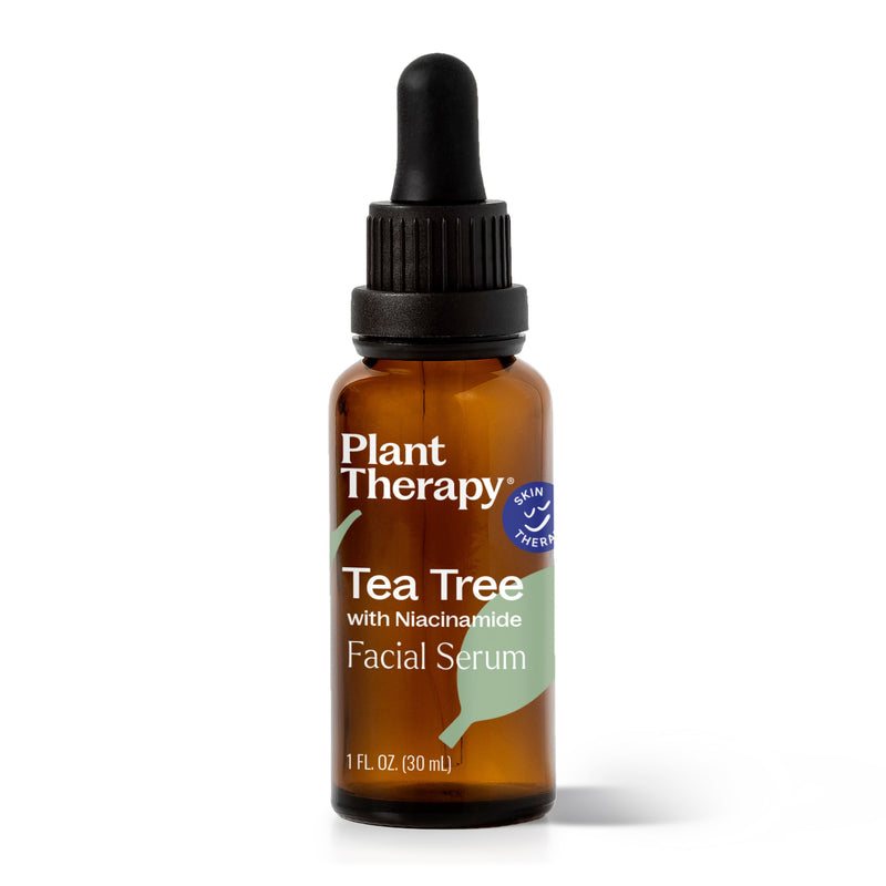 Plant Therapy Tea Tree with Niacinamide Facial Serum Hair & Skin Care White Smoke 1 oz