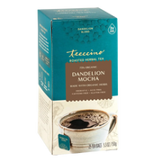 Teeccino Dandelion Mocha Roasted Herbal Tea Herbal Tea Dark Cyan 25 tea bags
