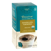 Teeccino Dandelion Turmeric Roasted Herbal Tea Herbal Tea Dark Cyan 25 tea bags