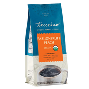 Teeccino Dandelion Passionfruit Peach Herbal Coffee Herbal Coffee Dark Cyan 10 ounce ground