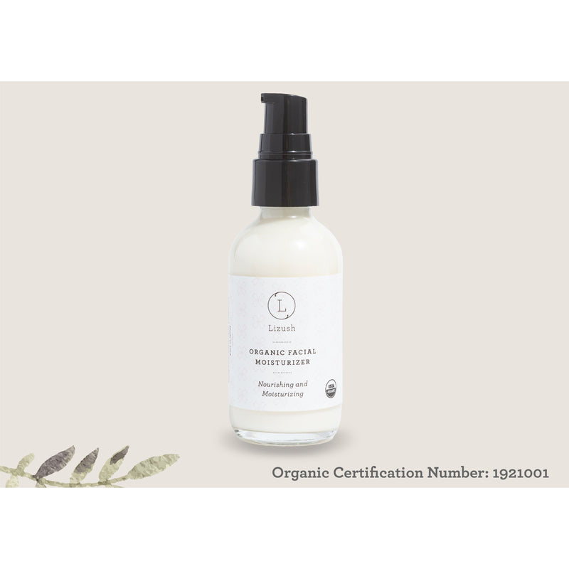 Lizush ORGANIC FACIAL MOISTURIZER Nourishing and Moisturizing Antique White