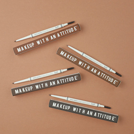 Rude Cosmetics Teeny Weeny Precision Micro Eyebrow Pencil Eyebrows Rosy Brown Black Brown,Neutral Brown,Taupe,Hazel