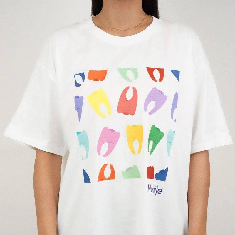 MySmile MySmile Colorful Teeth T-Shirt Light Gray XXL