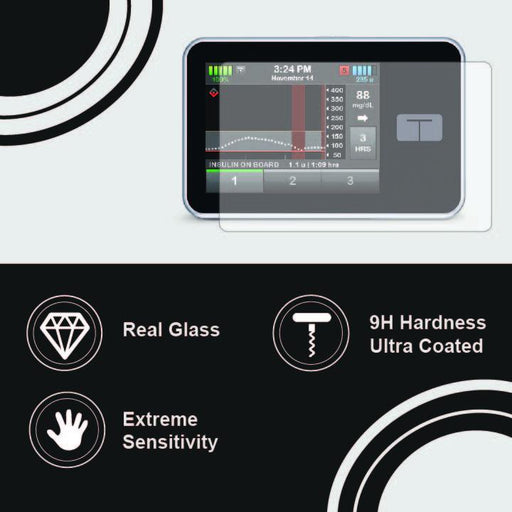 Peelz Tempered Glass Screen Protector for Tandem t:slim ® Diabetes Care Peelz/Stickers Lavender