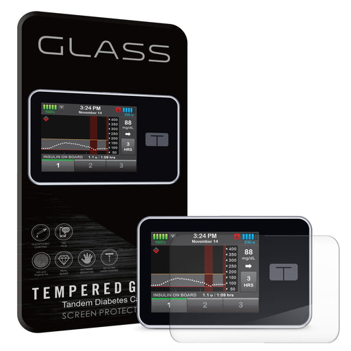 Peelz Tempered Glass Screen Protector for Tandem t:slim ® Diabetes Care Peelz/Stickers White Smoke