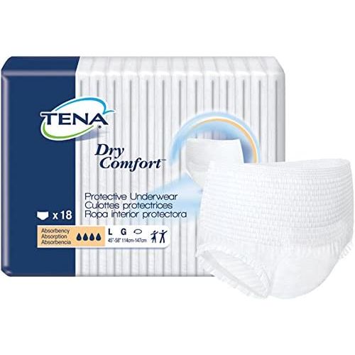 tena Tena Dry Comfort Uwear4x18lge Incontinence Aids White Smoke