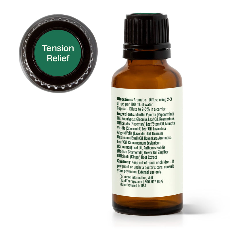 Plant Therapy Tension Relief Essential Oil Blend Essential Oil White Smoke 10 mL,30 mL