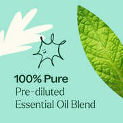 Plant Therapy Tension Relief Essential Oil Blend Pre-Diluted Roll-On Essential Oil Powder Blue 10 mL