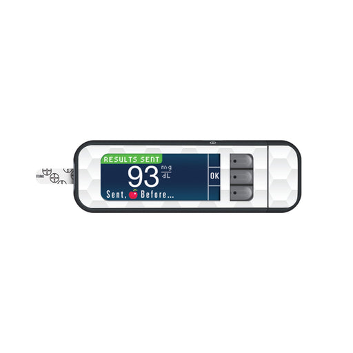 Peelz Tessellation Sticker for Bayer Contour Next Glucometer Peelz/Stickers White Smoke