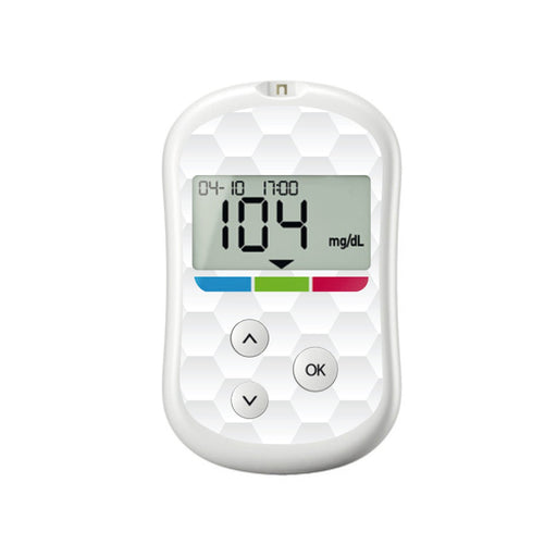 Peelz Tessellation for OneTouch Verio Flex Glucometer Peelz/Stickers White Smoke