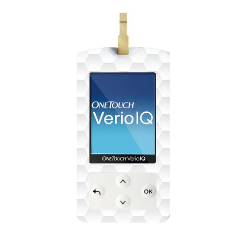 Peelz Tessellation for OneTouch Verio IQ Glucometer Peelz/Stickers White Smoke