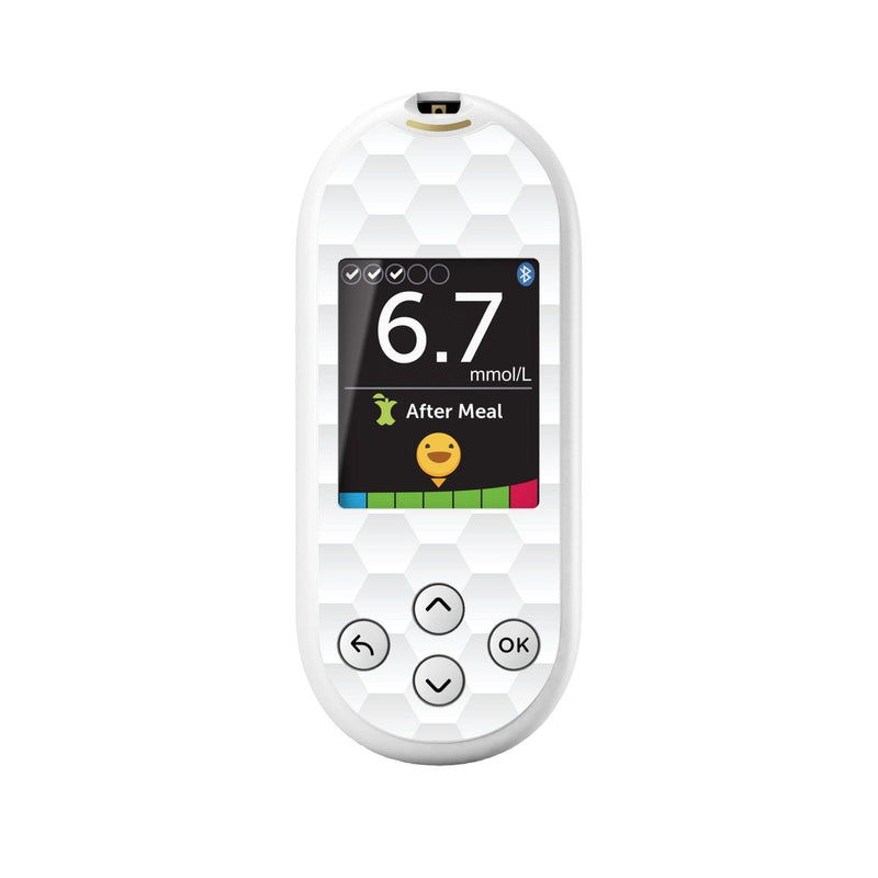 Peelz Tessellation for OneTouch Verio Reflect Glucometer Peelz/Stickers White Smoke