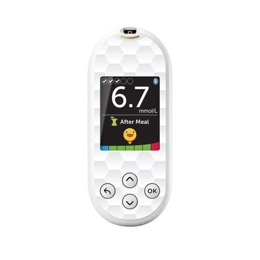 Peelz Tessellation for OneTouch Verio Reflect Glucometer Peelz/Stickers White Smoke