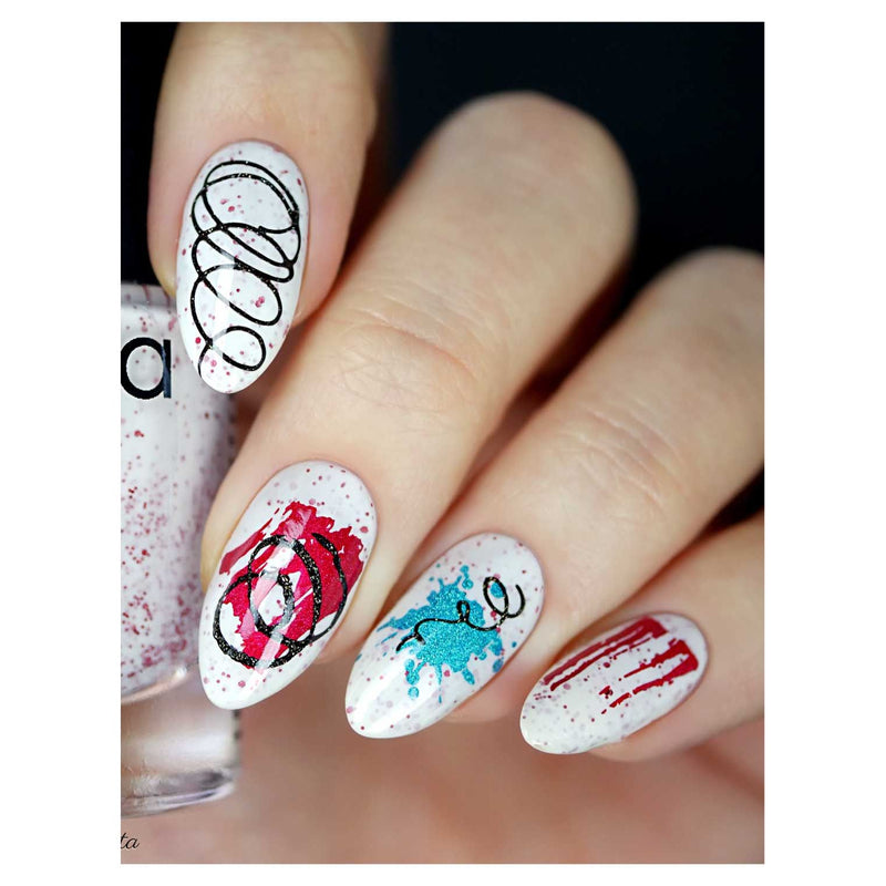 UberChic Beauty Texture-licious-04 Stamping Plate Rosy Brown