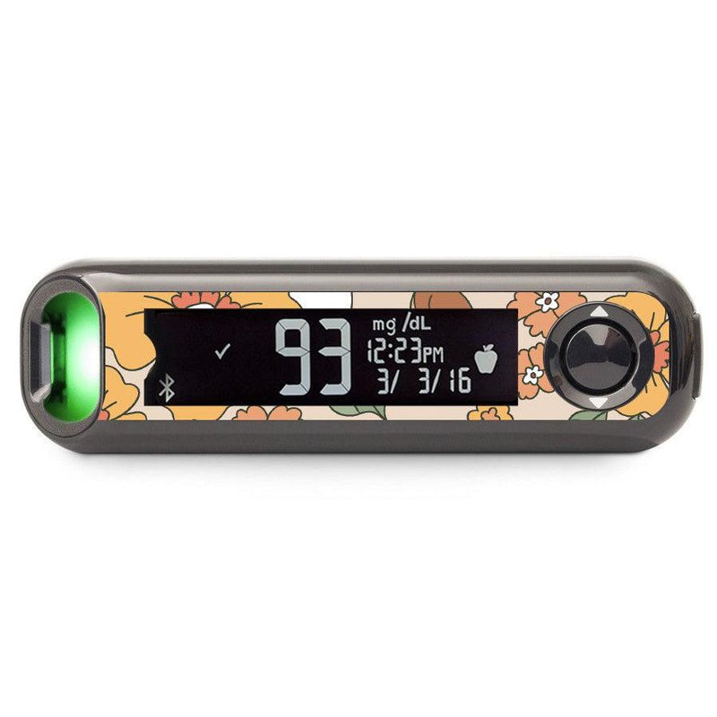 Peelz Thanksgiving Floral Bayer Contour© Next One Glucometer Peelz/Stickers Dark Slate Gray