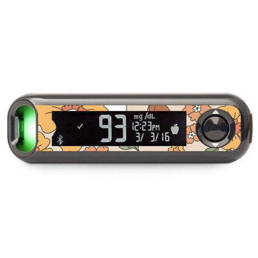 Peelz Thanksgiving Floral Bayer Contour© Next One Glucometer Peelz/Stickers Dark Slate Gray