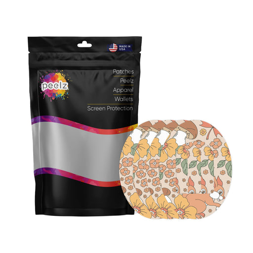 Peelz Thanksgiving Floral Pod Patch Tape - Pump Peelz Patch Medical Tape White Smoke 12-Pack (Set of 12 Patches)