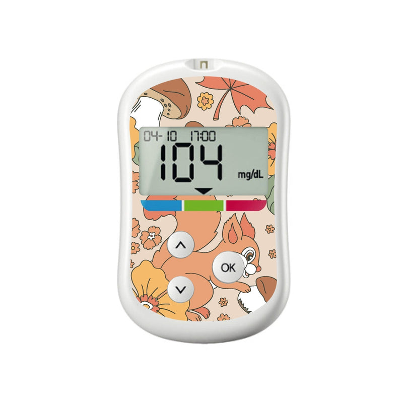 Peelz Thanksgiving Floral for OneTouch Verio Flex Glucometer Peelz/Stickers White Smoke
