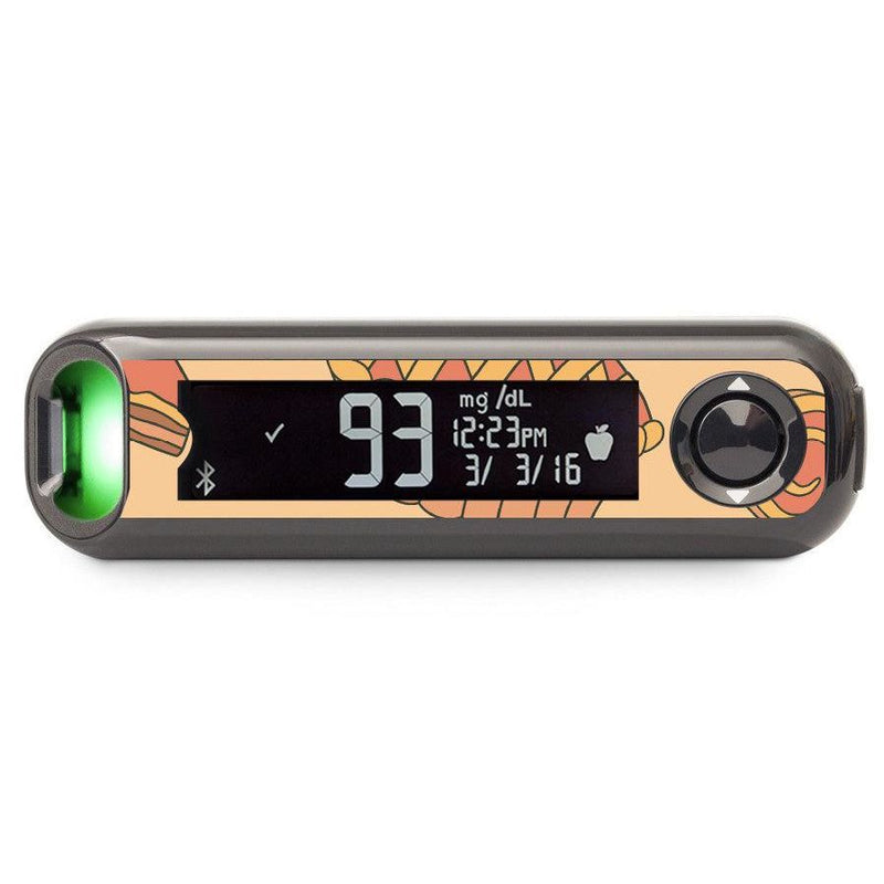 Peelz Thanksgiving Pies Bayer Contour© Next One Glucometer Peelz/Stickers Black