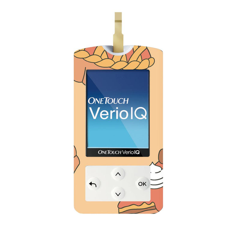 Peelz Thanksgiving Pies for OneTouch Verio IQ Glucometer Peelz/Stickers White Smoke