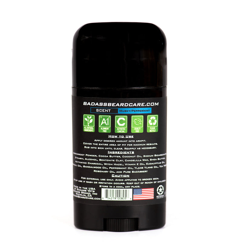 Badass Beard Care The Biker Deodorant Stick DEODORANT Black BABC
