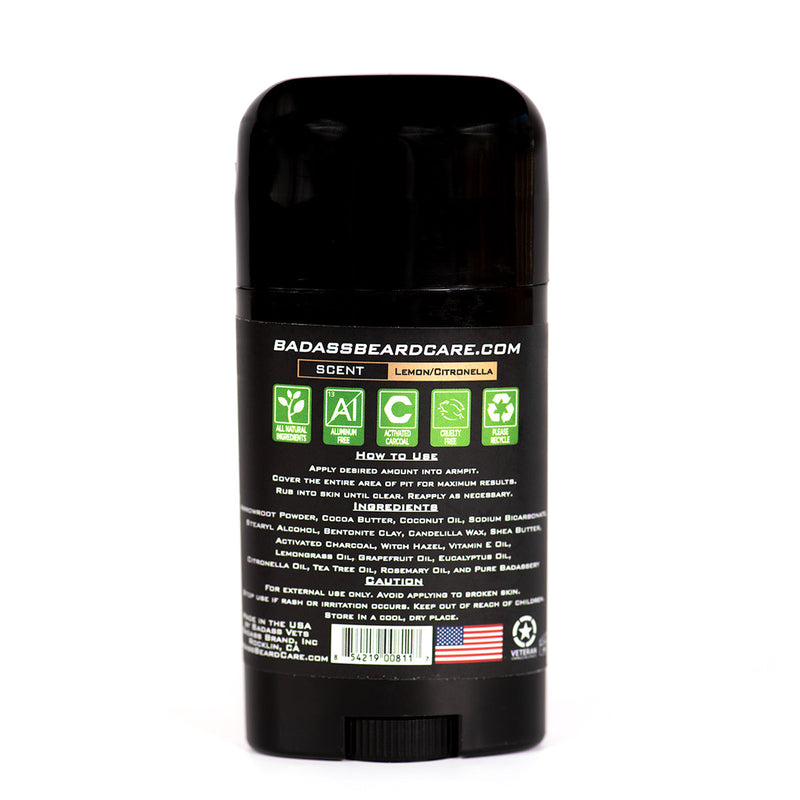 Badass Beard Care The Bushwhacker Deodorant Stick DEODORANT Black BABC