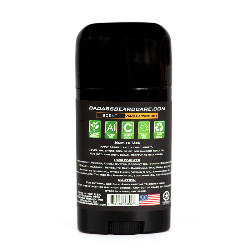 Badass Beard Care The Original Deodorant Stick DEODORANT Black BABC