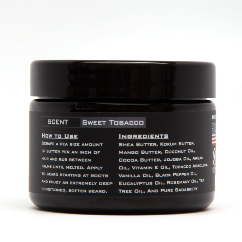 Badass Beard Care The Outlaw Beard Butter BUTTER White Smoke BABC