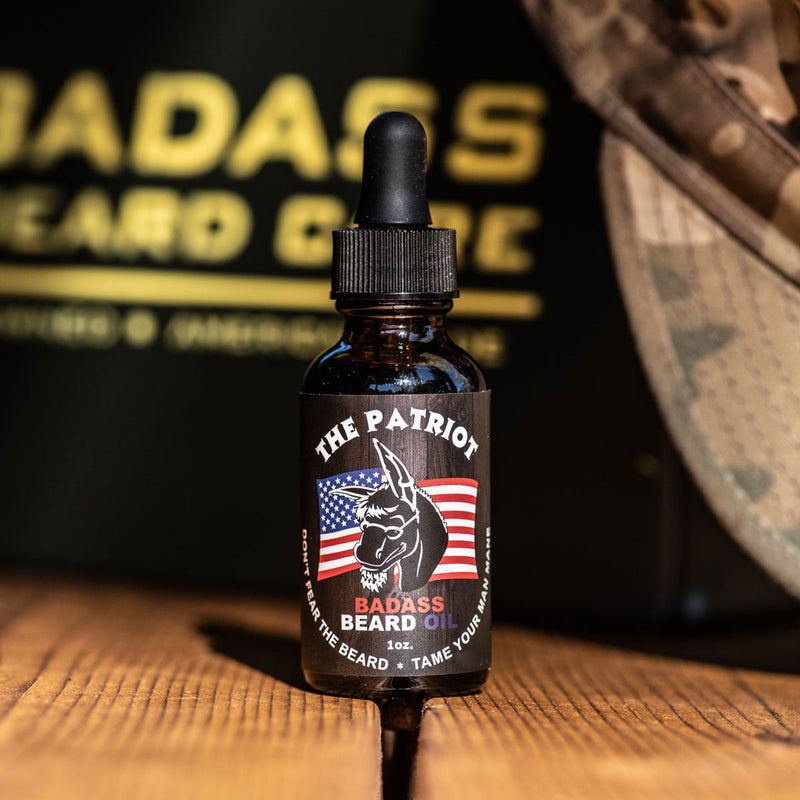 Badass Beard Care The Patriot Beard Oil OIL Dark Khaki BABC