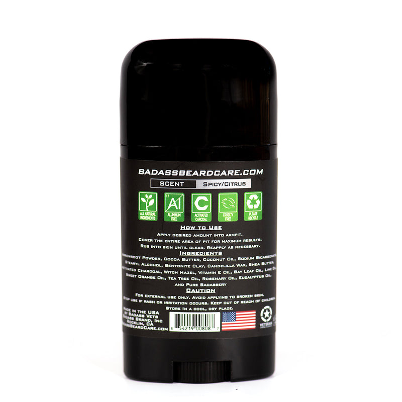 Badass Beard Care The Pirate Deodorant Stick DEODORANT Black BABC