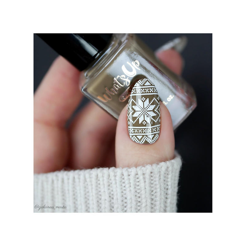 UberChic Beauty The Ultimate DIY Sweater Stamping Plate Dark Gray