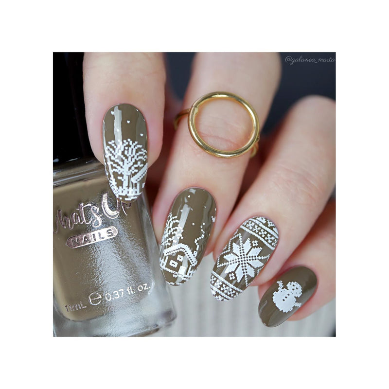 UberChic Beauty The Ultimate DIY Sweater Stamping Plate Rosy Brown