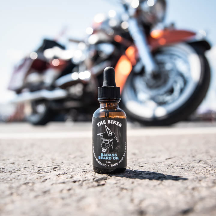 Badass Beard Care The Biker Beard Oil OIL Light Gray BABC