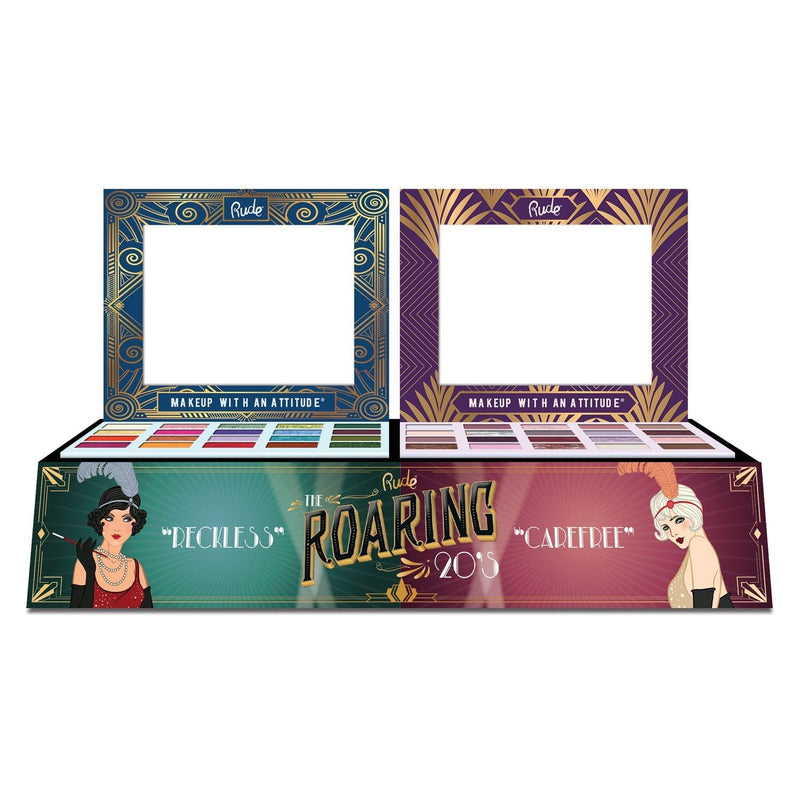 Rude Cosmetics The Roaring 20's Eyeshadow Palette Display Set A, 24pcs Wholesale Set Dark Slate Gray