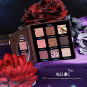 Rude Cosmetics The Spell Book Collection Palette Eyeshadow Black Allure,Lust,Love,Passion,Desire