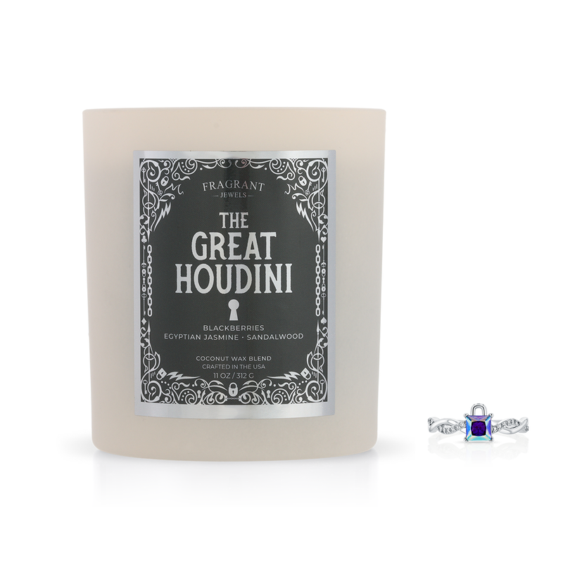 Fragrant Jewels The Great Houdini - Jewel Candle Jewel Candle White Smoke Ring / 5,Ring / 6,Ring / 7,Ring / 8,Ring / 9,Ring / 10