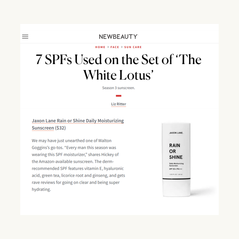 JAXON LANE Rain Or Shine - Daily Moisturizing Sunscreen White Smoke