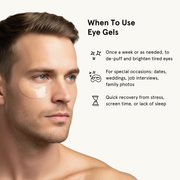 JAXON LANE Bro Mask Eye Gels - Cooling Eye Gels (6 Pack) Mask White Smoke